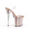 Pleaser - FLAMINGO808G Sandaal met enkelband, Paaldans schoenen - Paaldans schoenen - Roze/Transparant Product image